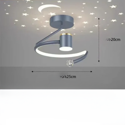 LED Plafondlamp Sterrenhemel Met Kroonluchter Effect