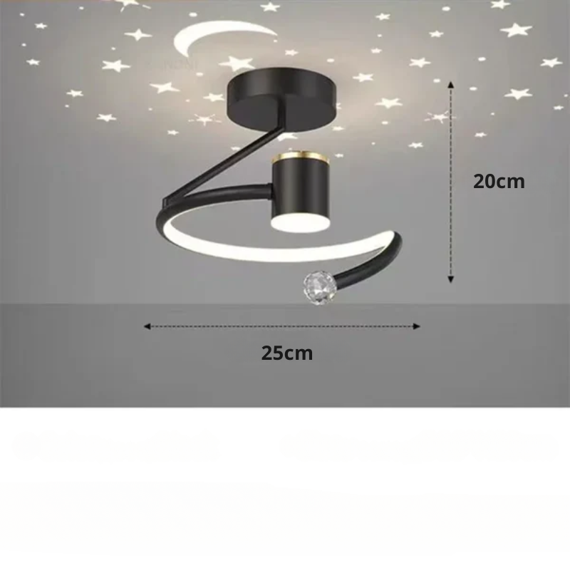 LED Plafondlamp Sterrenhemel Met Kroonluchter Effect