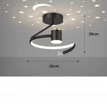 LED Plafondlamp Sterrenhemel Met Kroonluchter Effect