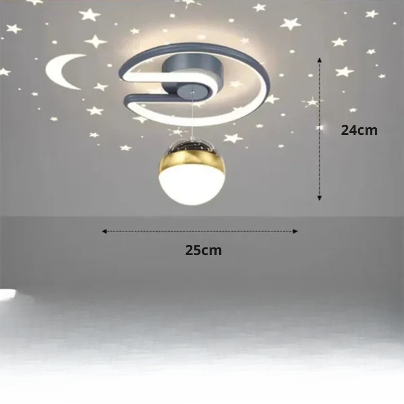 LED Plafondlamp Sterrenhemel Met Kroonluchter Effect