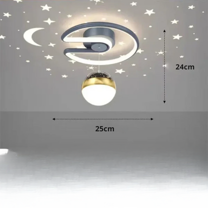LED Plafondlamp Sterrenhemel Met Kroonluchter Effect