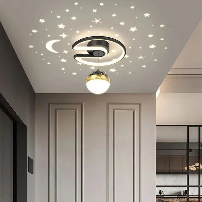 LED Plafondlamp Sterrenhemel Met Kroonluchter Effect