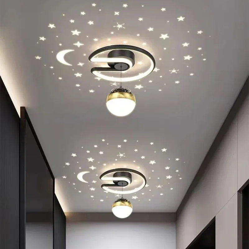 LED Plafondlamp Sterrenhemel Met Kroonluchter Effect - Velinix