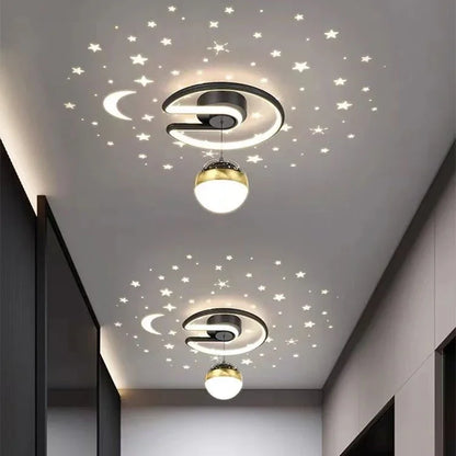 LED Plafondlamp Sterrenhemel Met Kroonluchter Effect - Velinix