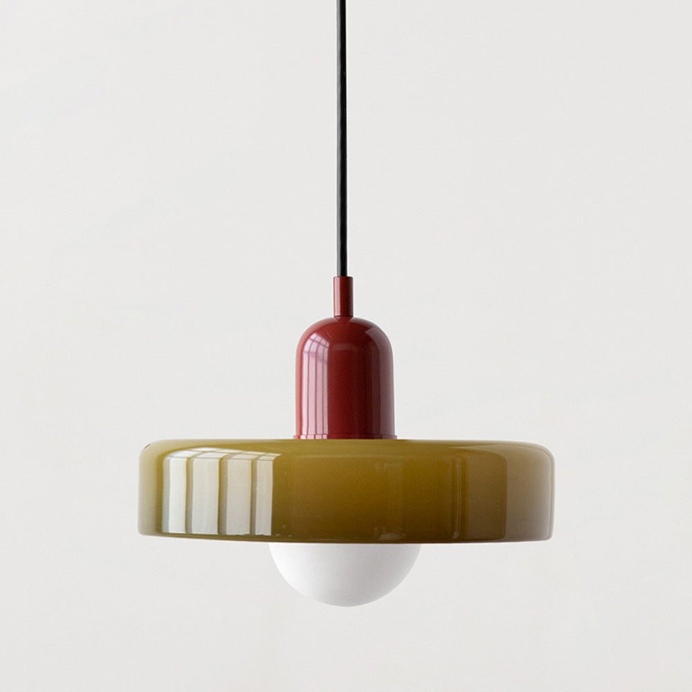 Kleurrijke Hanglamp Modern Glazen Design voor Woonkamer