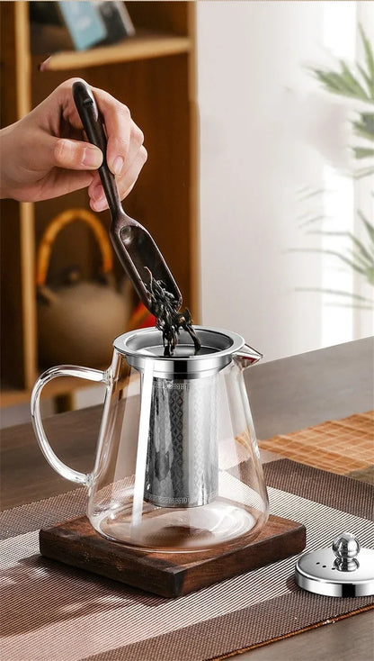 Glazen Theepot met Theefilter, 450-950ml, Hittebestendig