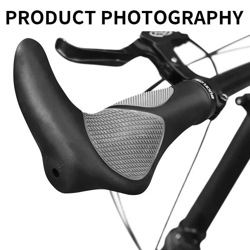 Mountainbike Handvatten Ergonomisch met Schokabsorptie en Antislip Rubber