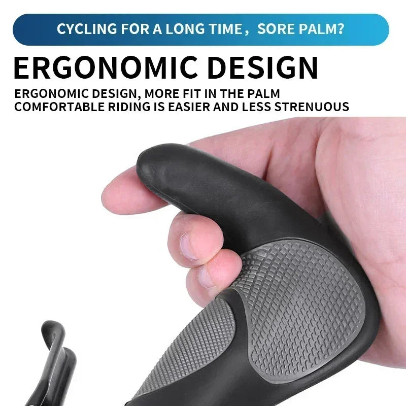 Mountainbike Handvatten Ergonomisch met Schokabsorptie en Antislip Rubber