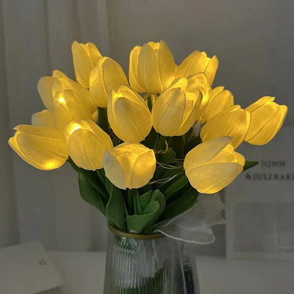Tulpen Nachtlamp LED Draagbaar Warm Wit Licht Decoratie