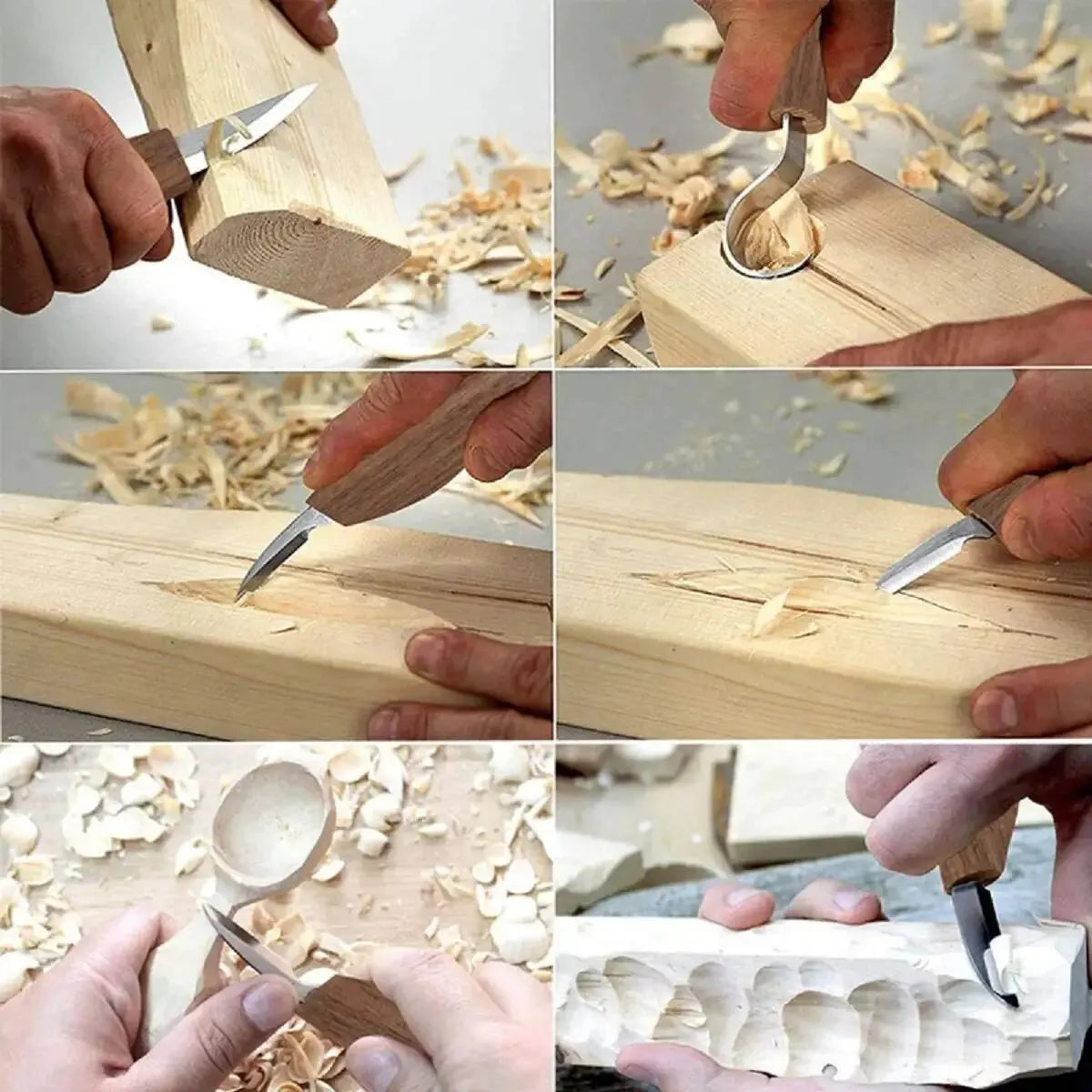 Houtbewerkingset 8-delige Handgereedschap voor Beginners met Naaldvijlen