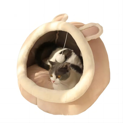 Opvouwbare Kattehut Zacht en Warm voor Katten en Kleine Honden - Velinix