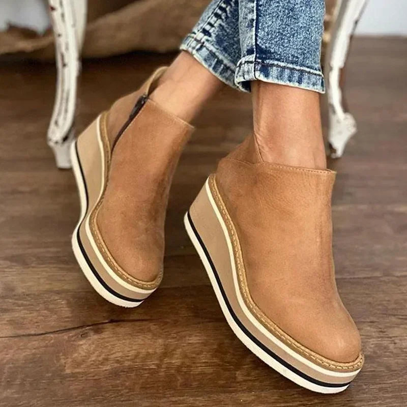 Dameslaarzen Hoge Hakken Cowboy Stijl Winter