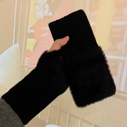 Vingerloze Handschoenen Unisex Fleece Warm en Zacht