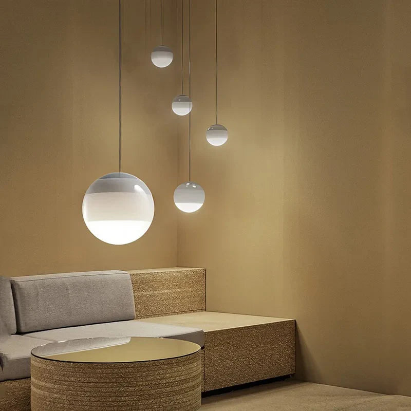LED Hanglamp Glazen Koepel Modern Design Kleurverloop