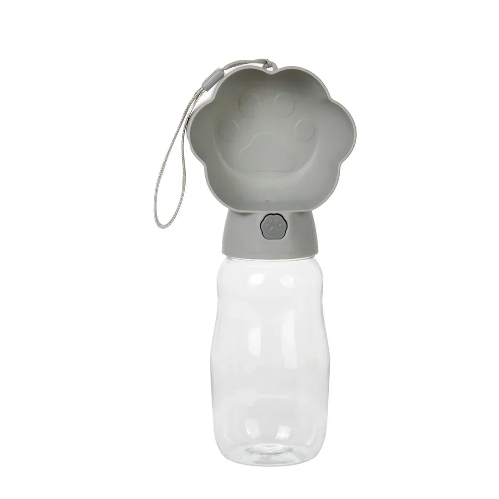 Draagbare Drinkfles voor Honden en Katten, 2-in-1 Water en Voer Dispenser