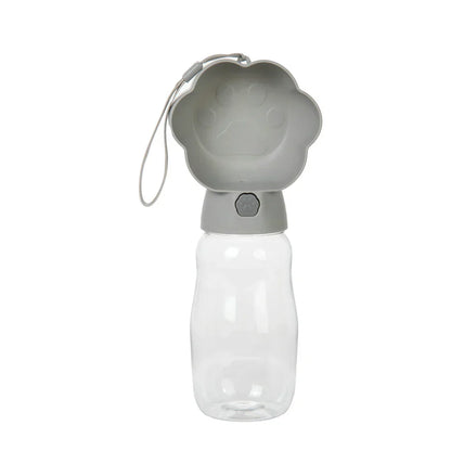 Draagbare Drinkfles voor Honden en Katten, 2-in-1 Water en Voer Dispenser