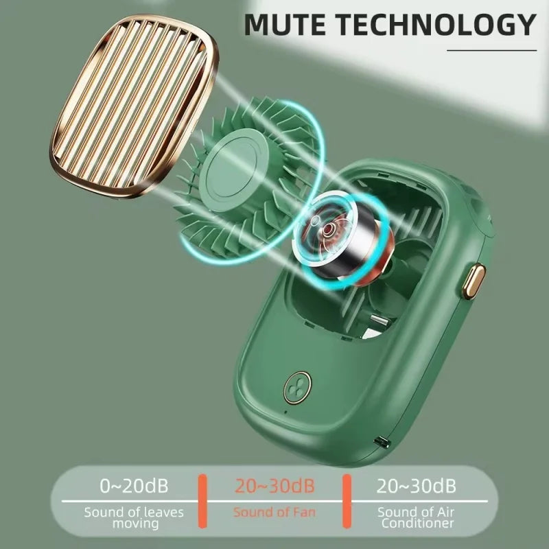 Draagbare Nekventilator Oplaadbaar voor Comfort Binnen en Buiten