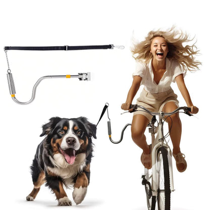 Fietsstang voor Honden met Schokdemping en Riem