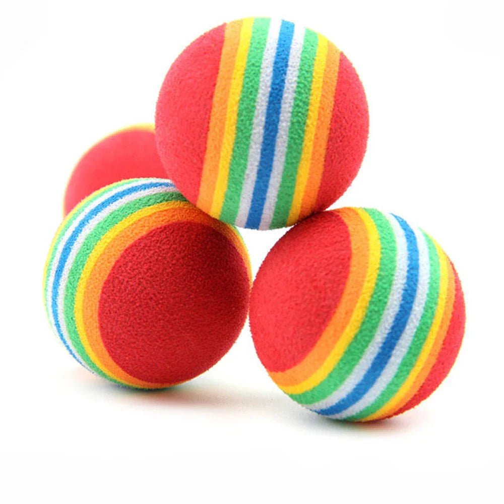 Kattenbal Speelgoed 6 Stuks Kleurrijke Veilige EVA Ballen