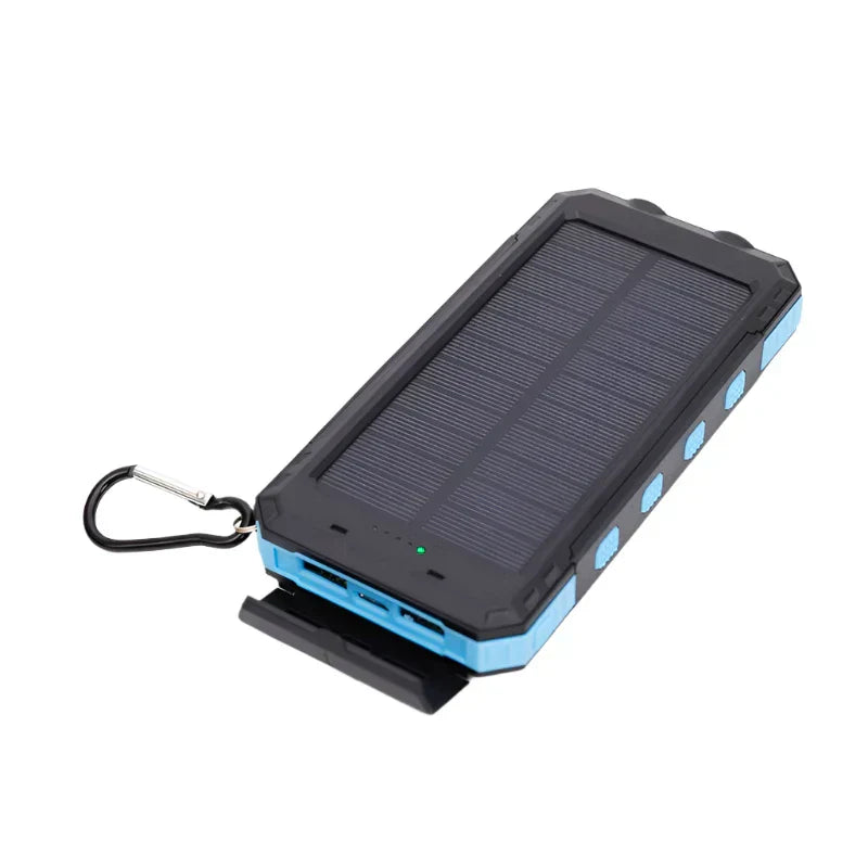 Zonne Powerbank met Zaklamp Waterdicht en Draagbaar
