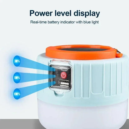 Campinglamp op Zonne-energie met Noodverlichting