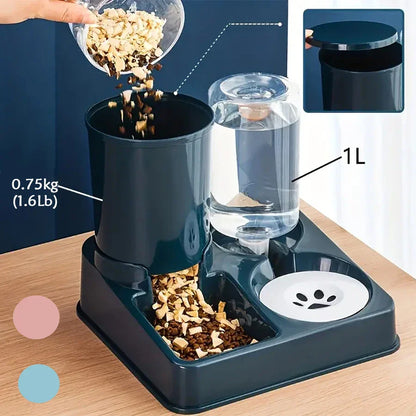 Automatische Kattenvoer- en Waterdispenser voor 2 Katten