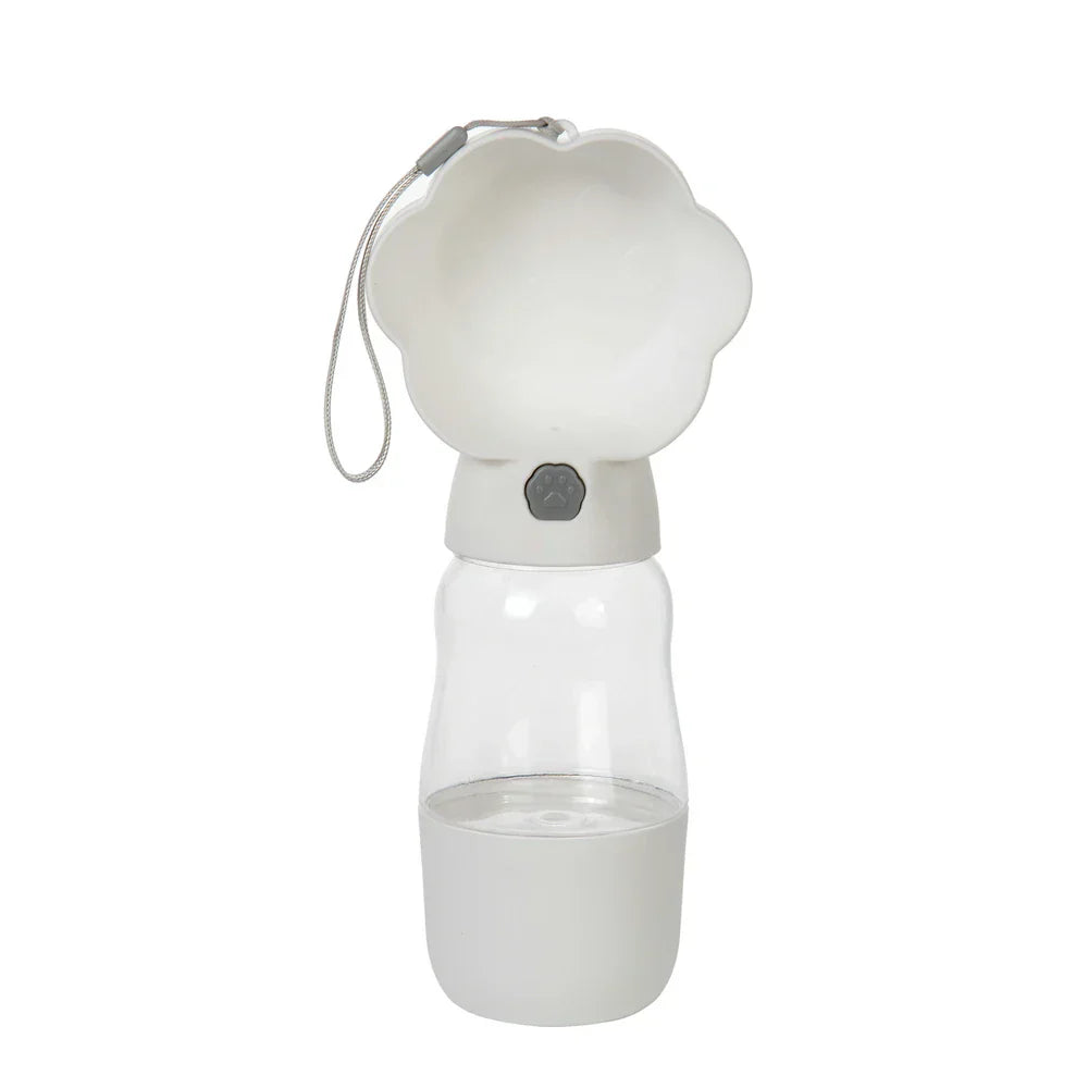 Draagbare Drinkfles voor Honden en Katten, 2-in-1 Water en Voer Dispenser