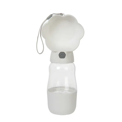 Draagbare Drinkfles voor Honden en Katten, 2-in-1 Water en Voer Dispenser