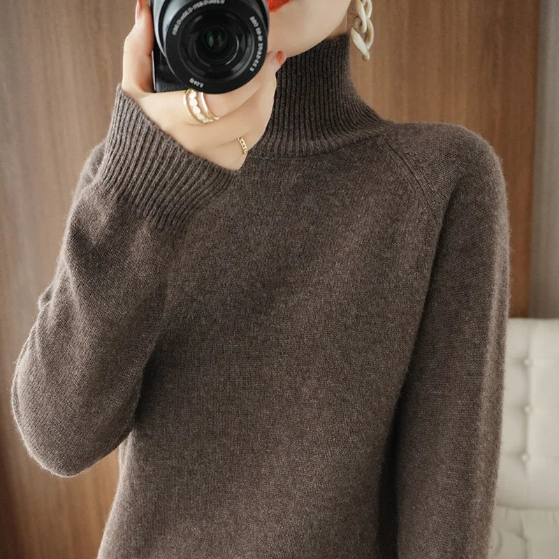 Merinowollen Sweater Warm voor Herfst en Winter