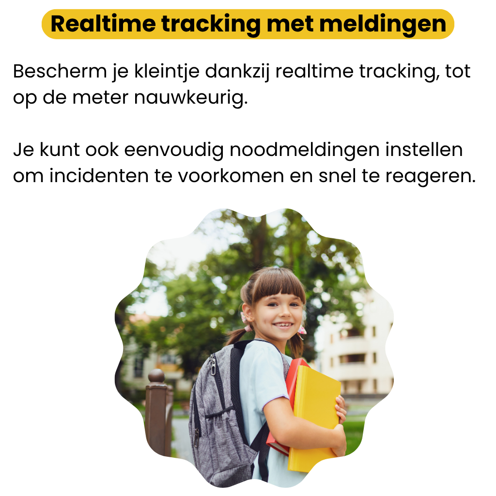 SafeStep™ – GPS Tracker Kind Zonder Abonnement met Live Locatie