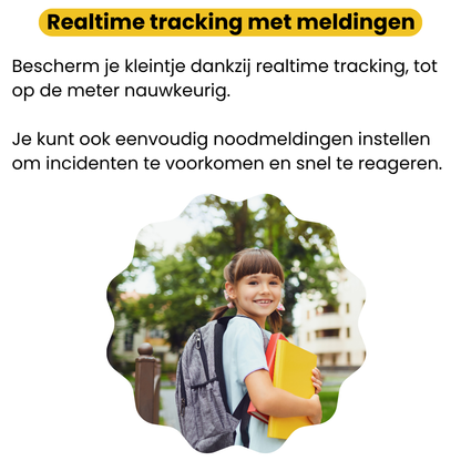 SafeStep™ – GPS Tracker Kind Zonder Abonnement met Live Locatie