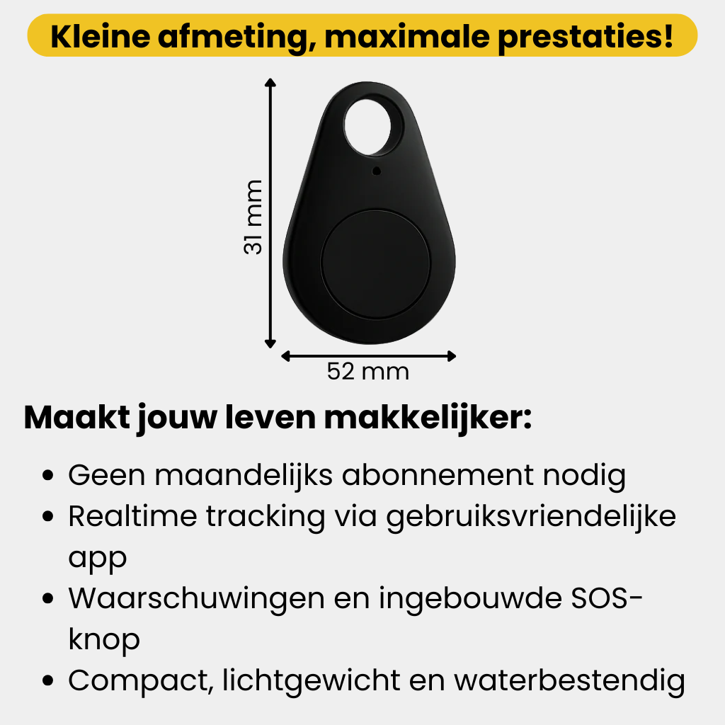 SafeStep™ – GPS Tracker Kind Zonder Abonnement met Live Locatie