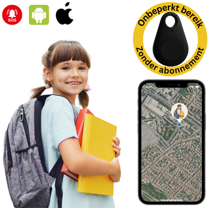 SafeStep™ – GPS Tracker Kind Zonder Abonnement met Live Locatie