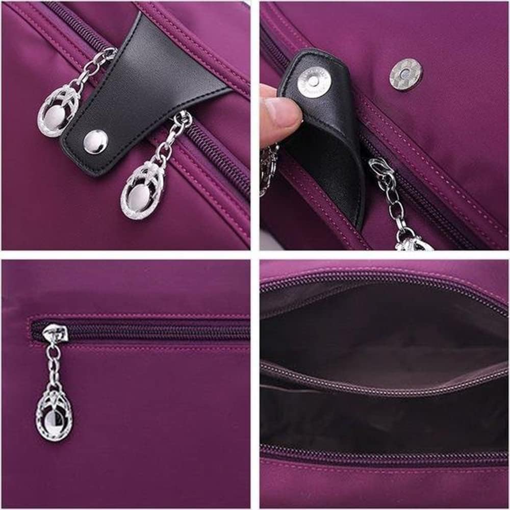 HILAEX Crossbody-tas voor dames, met anti-diefstalfunctie, crossbodytas voor dames, 4 vakken met ritssluiting, schoudertassen met verstelbare brede riem, Grijs HILAEX Crossbody-tas voor dames, met anti-diefstalfunctie, crossbodytas voor dames, 4 vakken met ritssluiting, schoudertassen met verstelbare brede riem, Grijs