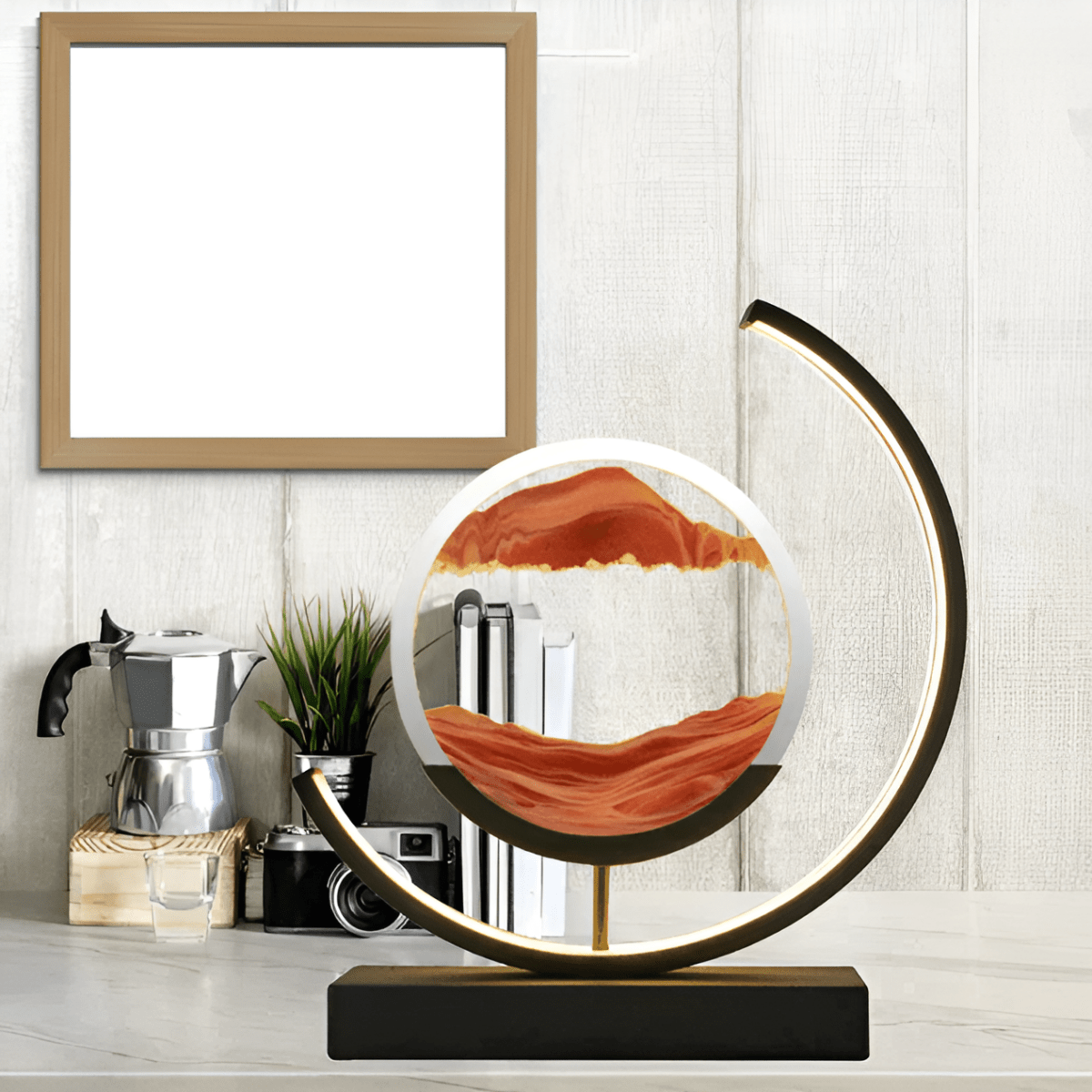 Zandlamp met Kalme Beweging en Warm Licht