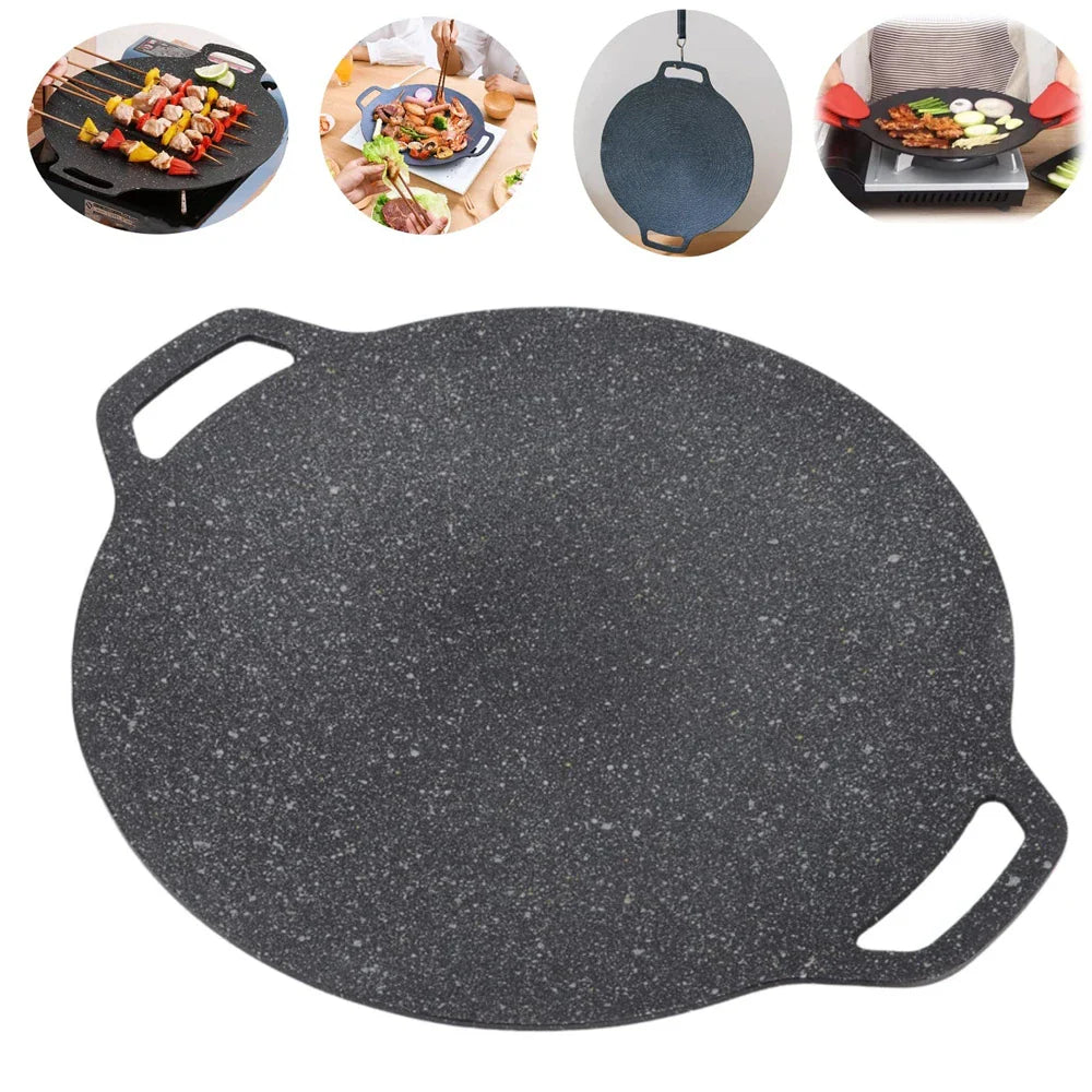 Koreaanse BBQ Grillpan met Antiaanbaklaag en Handvat - Velinix