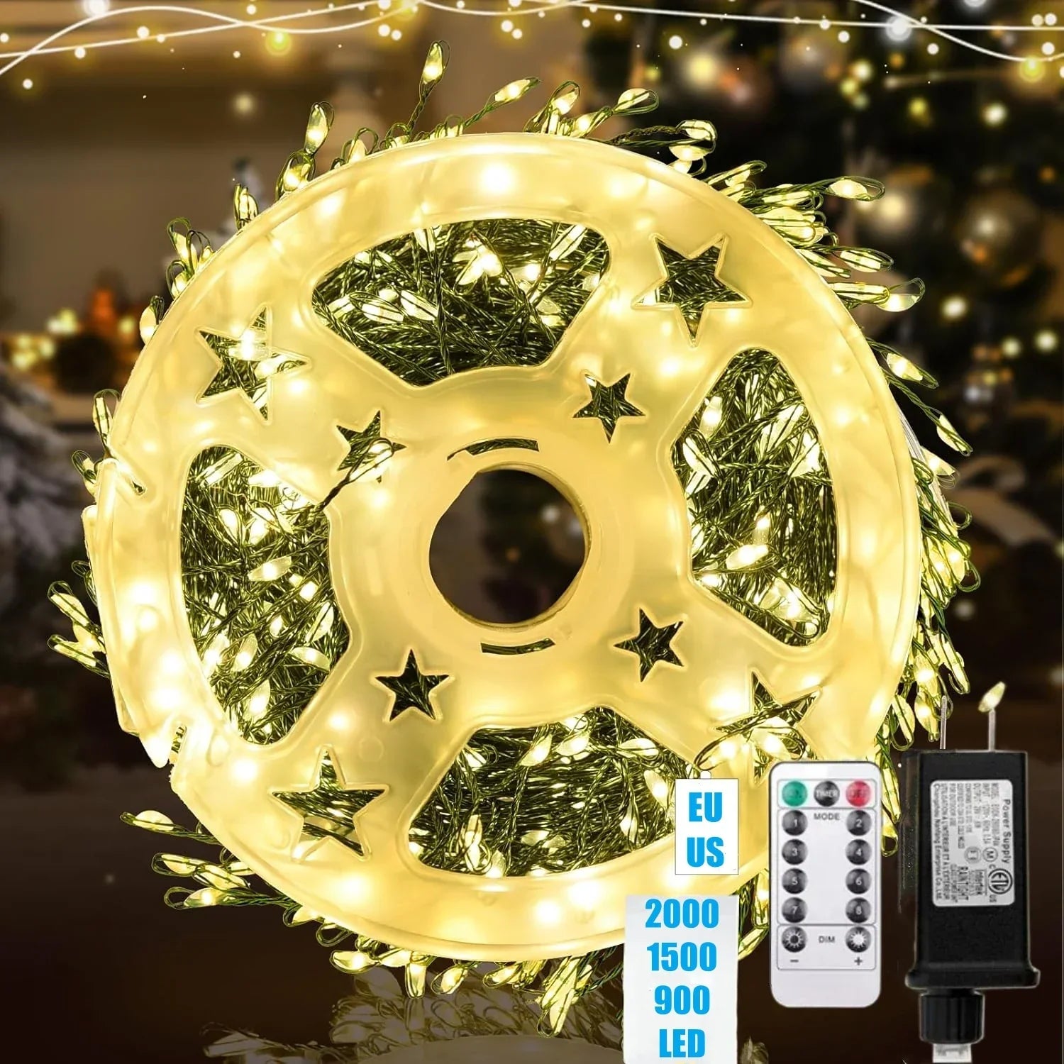 LED Lichtsnoer 30-75m Waterdicht met Afstandsbediening voor Feesten - Velinix