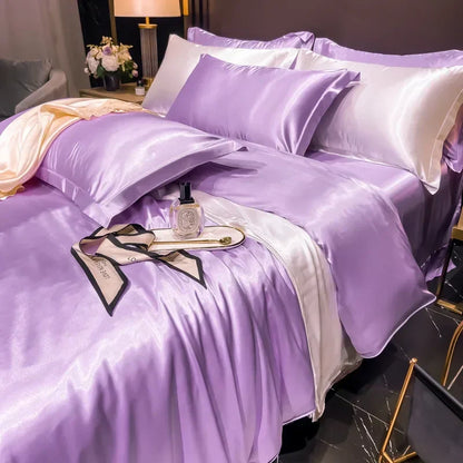 Zijde Bedlinnen Set 100% Luxe Slaapcomfort