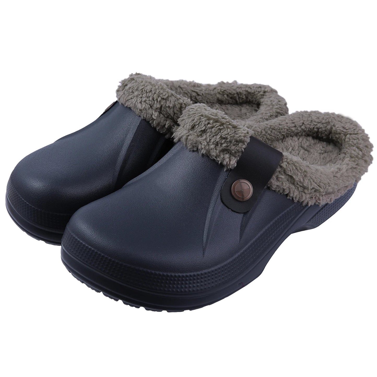 Waterdichte Fleece Klompen Luxe Bontvoering Warm en Stijlvol