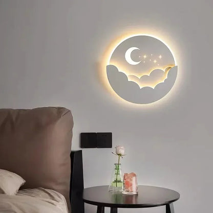 LED Wandlamp Maan en Sterren voor een Magische Sfeer