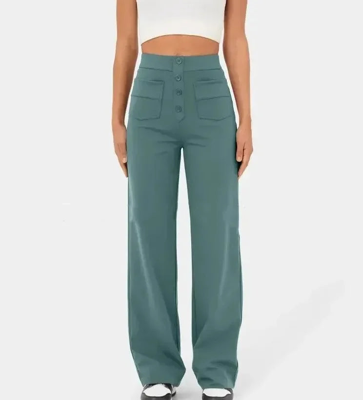 Hoge Taille Casual Broek Elastisch Comfortabele Losse Broek