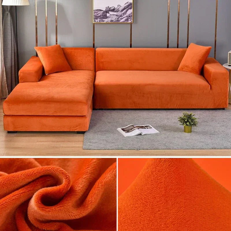 Bankhoes Fluwelen Stretch Antislip voor Thuis