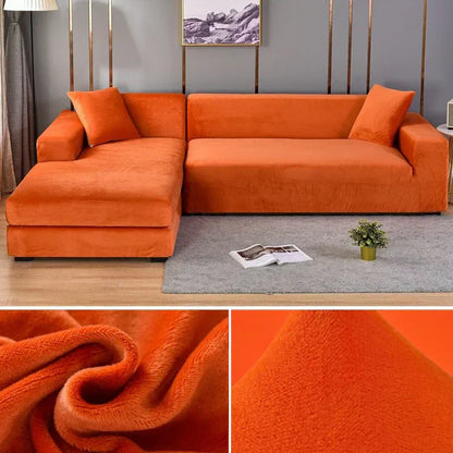 Bankhoes Fluwelen Stretch Antislip voor Thuis