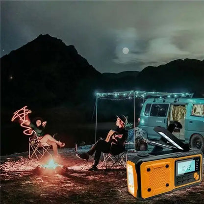 Zonne-energie Noodradio met Handdynamo FM/AM