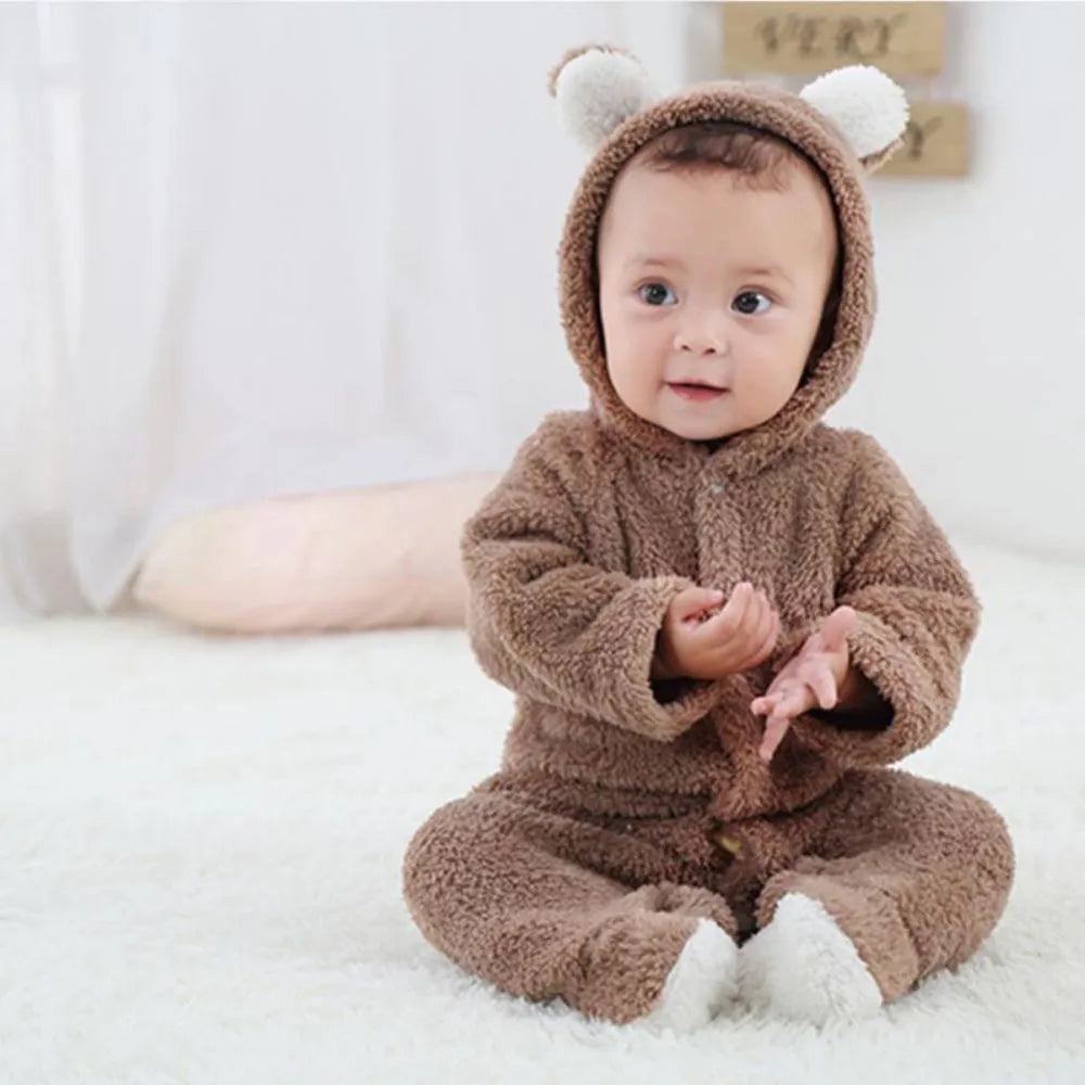 Baby Rompertjes Fleece Warm voor Pasgeborenen