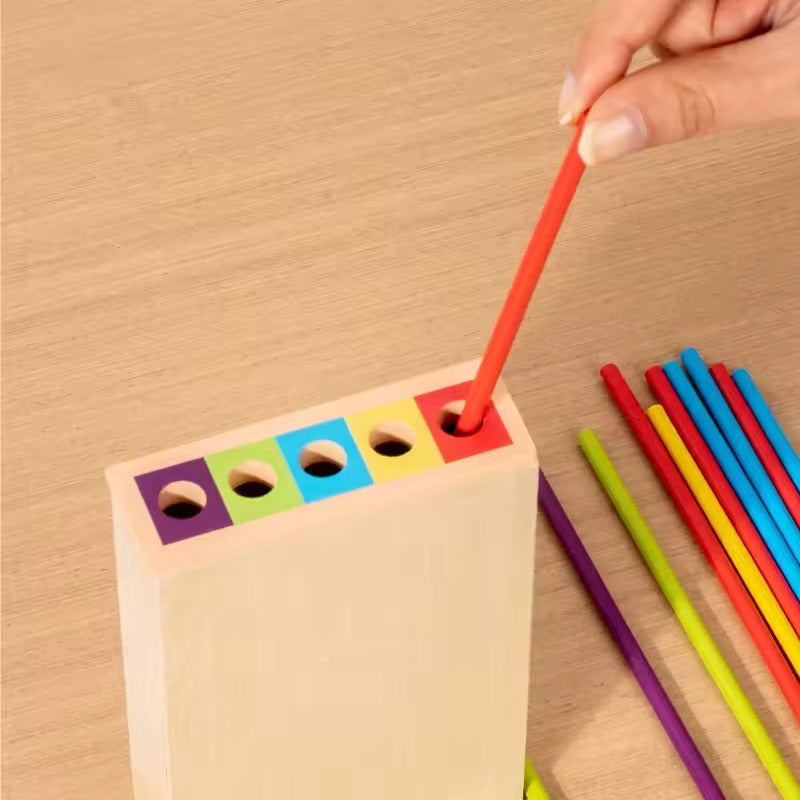 Houten Stokkentoren Montessori Speelgoed Leerrecht voor Kinderen