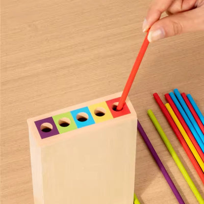 Houten Stokkentoren Montessori Speelgoed Leerrecht voor Kinderen