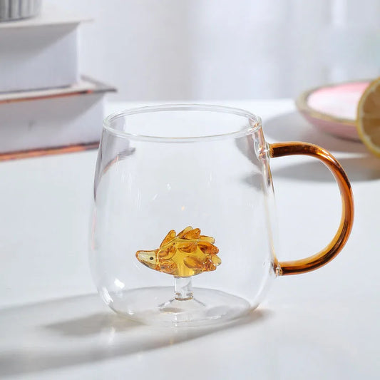Kleurrijke Dierenmok Glazen Beker voor Thee en Sap - Velinix