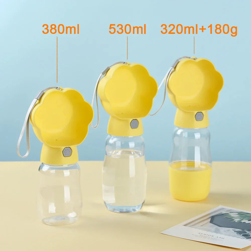 Hondenfles en Voedseldoos 2-in-1 Water en Eten voor Onderweg