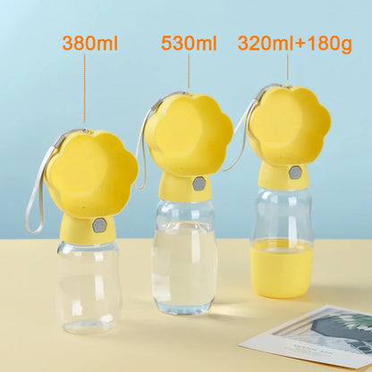 Hondenfles en Voedseldoos 2-in-1 Water en Eten voor Onderweg